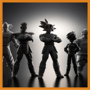 フルリペイント プレミアムバンダイ限定 HGフィギュア バーダック一味＆フリーザ フルリペイント プレミアムバンダイ限定 HGフィギュア
